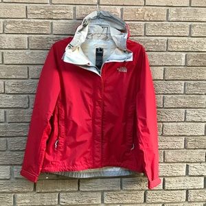The North Face red rain jacket ☔️